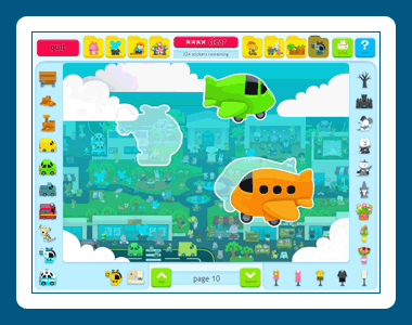 Sticker Activity Pages 3: Animal Town screen shot